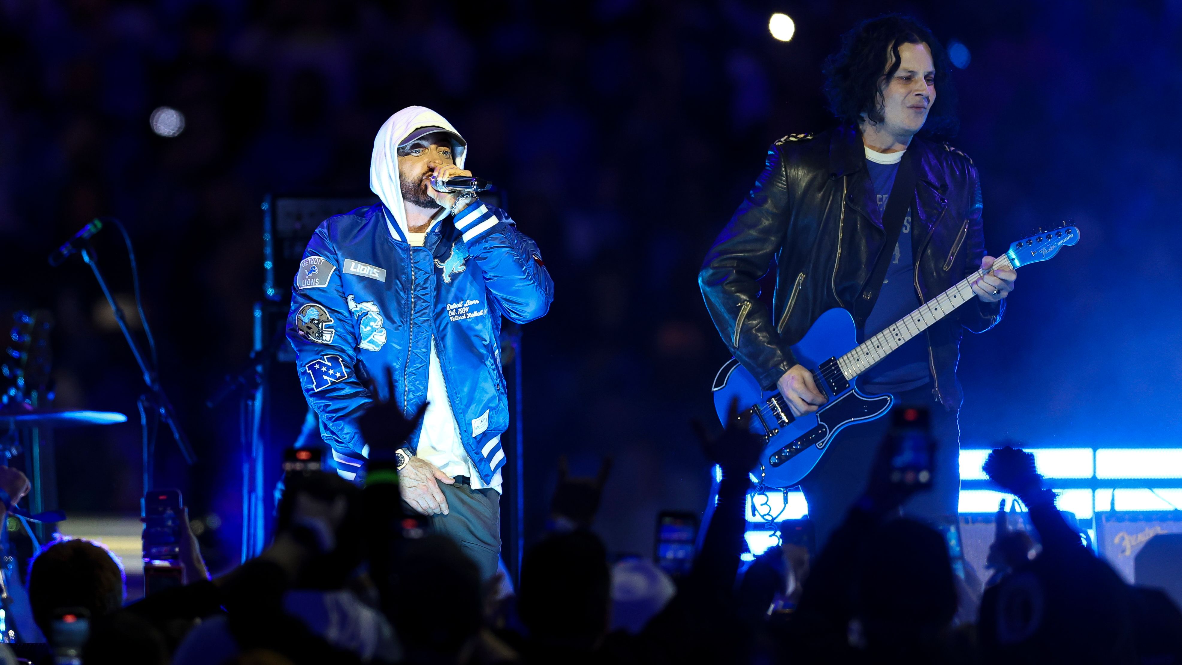 Jack White & Eminem Electrify Detroit Lions' Thanksgiving Show